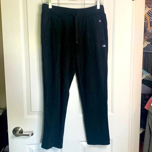 EUC WOMENS CHAMPION black pullon sweatpants size medium - Picture 1 of 7